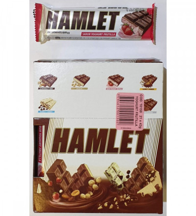 CHOCOLATE HAMLET YOGURT FRUTILLA X 21 UNIDADES
