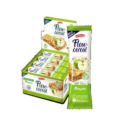 BARRA DE CEREAL FLOW LIGHT MANZANA X 20 UNIDADES