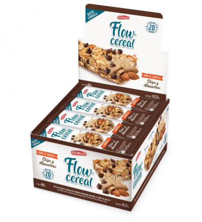 BARRA DE CEREAL FLOW CHIPS Y ALMENDRA X 20 UNIDADES