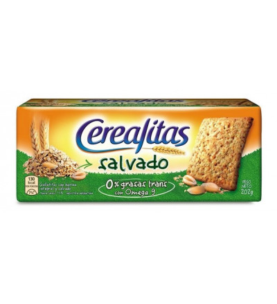 GALLETAS CEREALITAS SALVADO X 202 GR