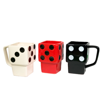 TAZA CON FORMA DADO SR2819