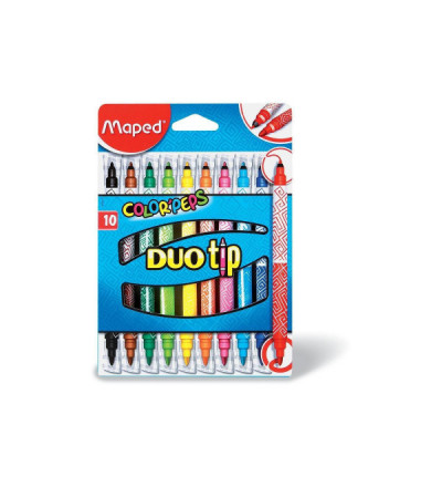 MARCADOR MAPED DUO TIP X 10 UNIDADES D/PTA