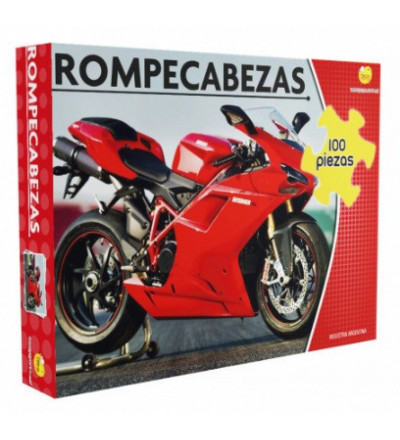 PUZZLE MOTO ROJA 100 PIEZAS YUYU