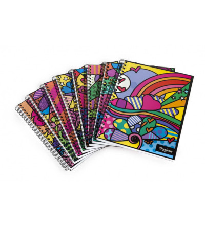 CUADERNO TRIUNFANTE A5 120 HOJAS RAYADO POP