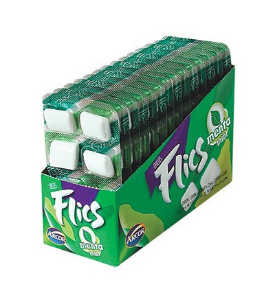 CHICLE FLICS MENTA X 14 UNIDADES