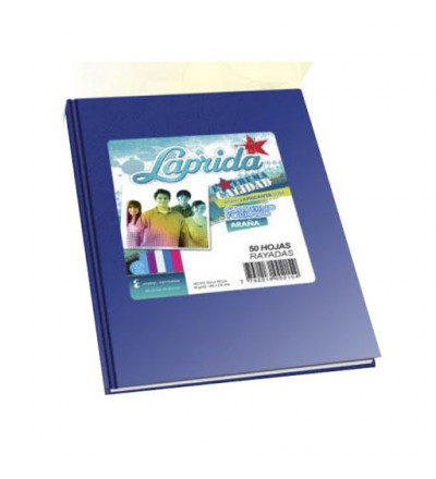 CUADERNO LAPRIDA 50 HOJAS RAYADO AZUL