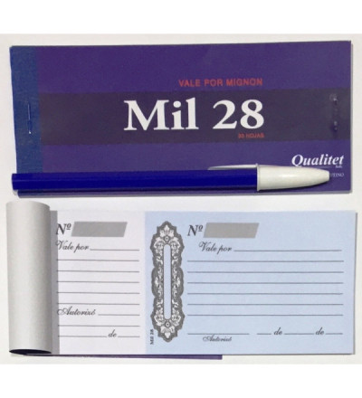VALE MIL 28 MIGNON POR UNIDAD