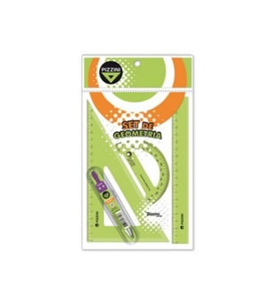 SET GEOMETRIA PIZZINI 4P 20CM COMPAS