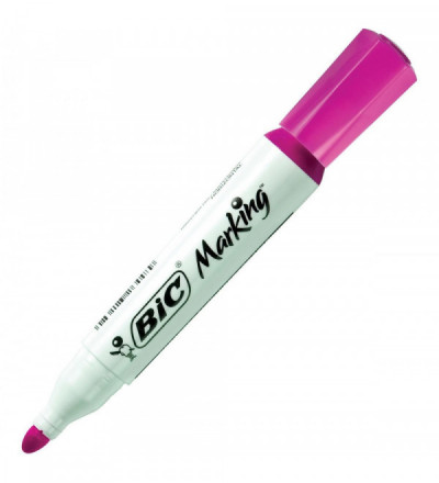 MARCADOR BIC PARA PIZARRA ROSADO POR UNIDAD