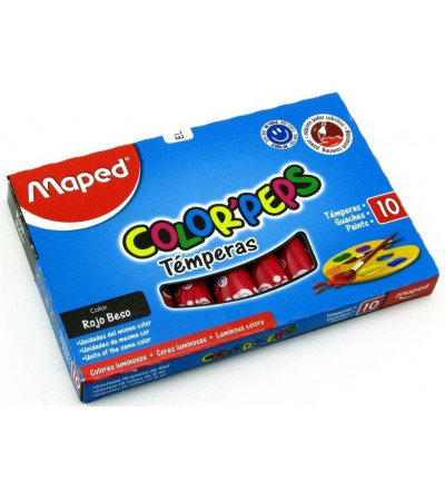 TEMPERA MAPED ROJO BESO X 10 UNIDADES
