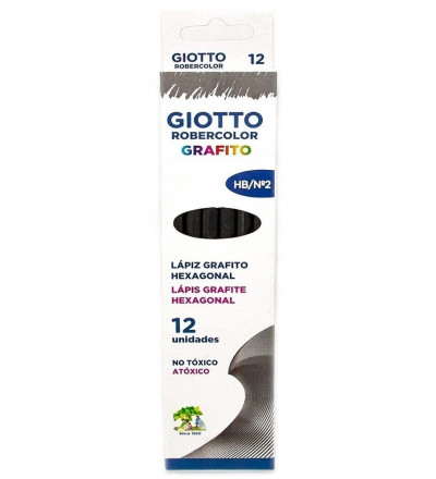 LAPICES GRAFITO GIOTTO ROBERCOLOR X 12 UNIDADES