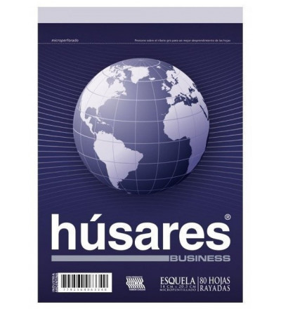BLOCK HUSARES ESQUELITA 80 HOJAS