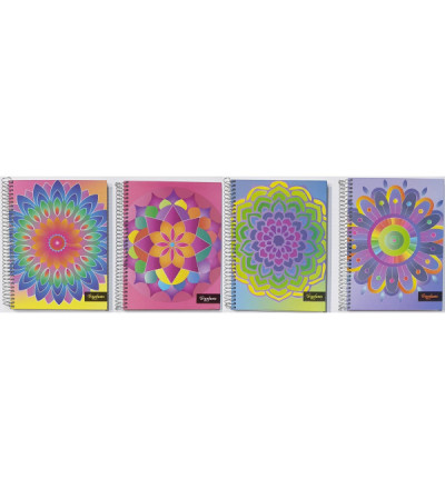 CUADERNO TRIUNFANTE A5 120 HOJAS RAYADO MANDALAS