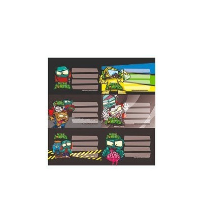 ROTULOS MOOVING ZOMBI INFECTION X 12 UNIDADES
