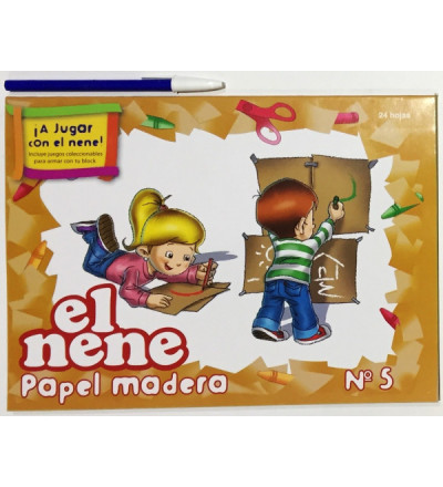BLOCK DE DIBUJO EL NENE N°5 KRAFT 24 HOJAS