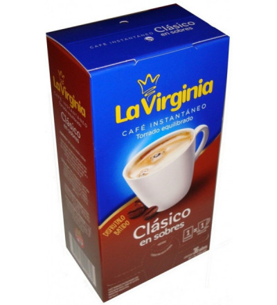 CAFE INSTANTANEO LA VIRGINIA CLASICO X 36 UNIDADES