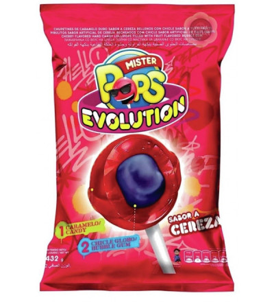 CHUPETIN EVOLUTION CHERRY X 24 UNIDADES