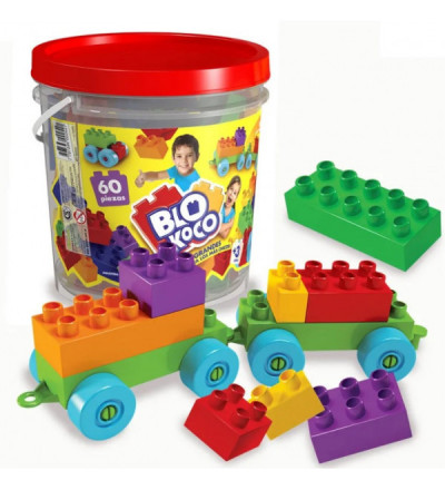 BLOQUES BLOKOCO BALDE X 60 PIEZAS