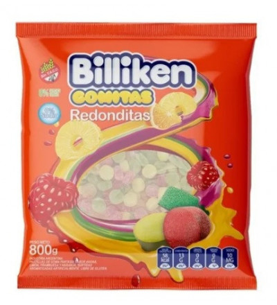 GOMITA BILLIKEN REDONDITAS X 800 GR