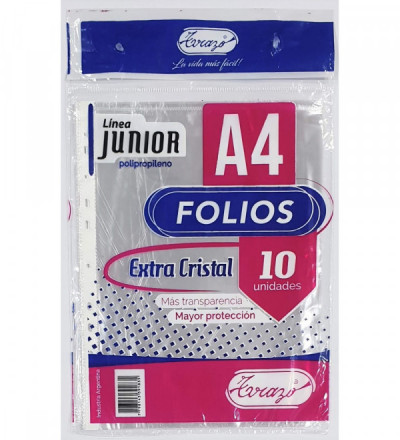 FOLIO A4 JUNIOR X 10 UNIDADES