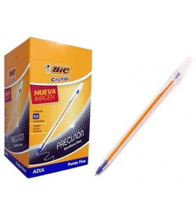 BOLIGRAFO BIC FINA AZUL X 50 UNIDADES