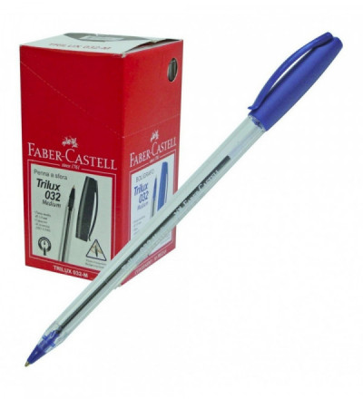 BOLIGRAFO TRILUX 032 AZUL X 50 UNIDADES