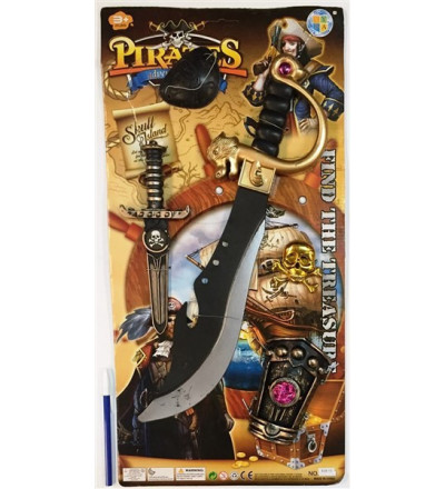 SET PIRATA CON ACCESORIOS BLISTER 828-13
