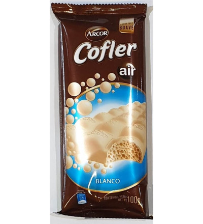 CHOCOLATE COFLER AIR BLANCO X 100 GR