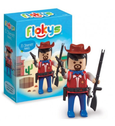 MUNECO FLOKYS SHERIFF 01-2000