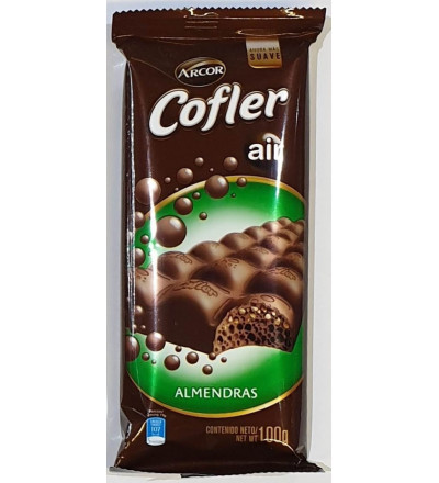 CHOCOLATE COFLER AIR ALMENDRA X 100 GR