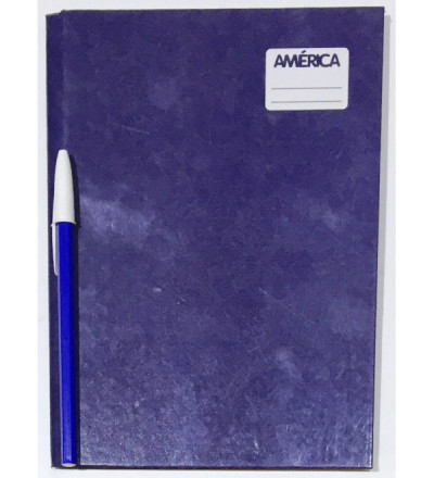 CUADERNO AMERICA TAPA DURA 82 HOJAS RAYADO AZUL