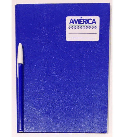 CUADERNO AMERICA TAPA DURA 82 HOJAS CUADRICULADO AZUL