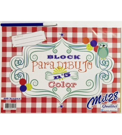 BLOCK DE DIBUJO N 5 MIL28 COLOR