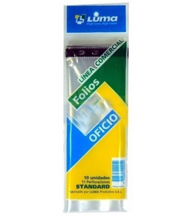 FOLIO STANDARD OFICIO X 10 UNIDADES