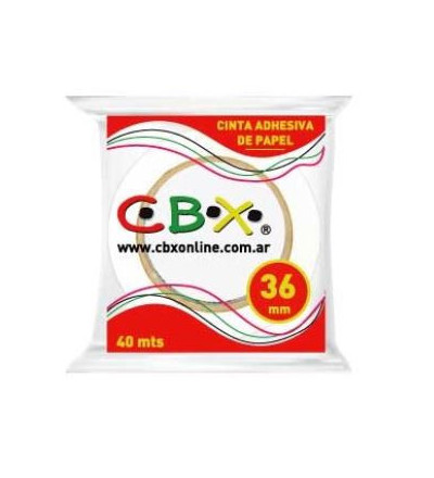 CINTA DE PAPEL CBX 36MM X 40 METROS