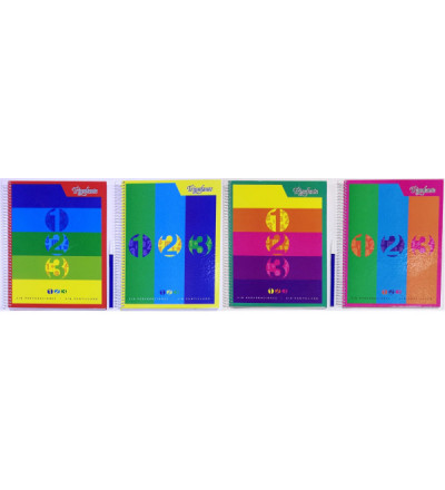 CUADERNO TRIUNFANTE 123 ESPIRAL 60 HOJAS RAYADO