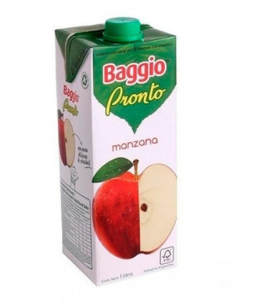 JUGO BAGGIO MANZANA 1 LT