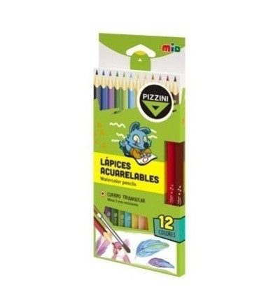 LAPICES PIZZINI ACUARELABLES X 12 UNIDADES