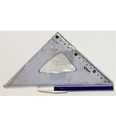ESCUADRA CRISTAL 15 CM MAPED