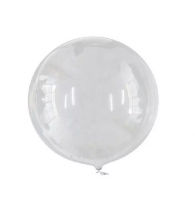 GLOBO BURBUJA TRANSPARENTE 45CM X 5 UNIDADES