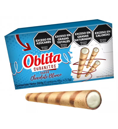 CUBANITO CHOCOLATE BLANCO X 48 UNIDADES