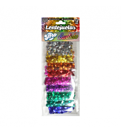 LENTEJUELAS SIFAP X 9 SURTIDAS