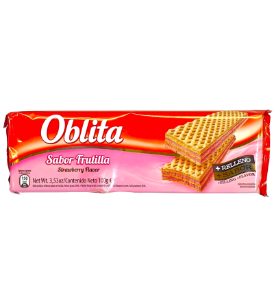 OBLEA OBLITA FRUTILLA X 100 GR
