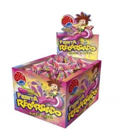 CHICLE FIERITA RELLENO TUTTI FRUTTI X 50 UNIDADES