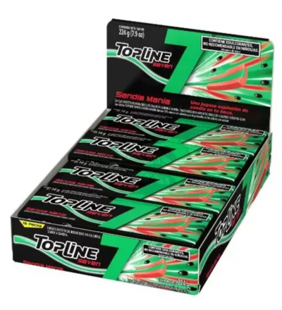 CHICLE TOP LINE SEVEN SANDIA X 16 UNIDADES