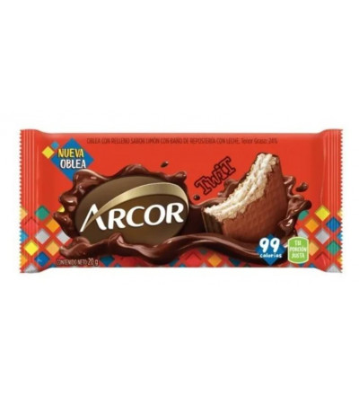 OBLEA ARCOR TWIT X 20 UNIDADES