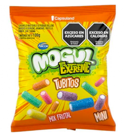 GOMITA MOGUL MINI TUBO MIX FRUTA 100 GR