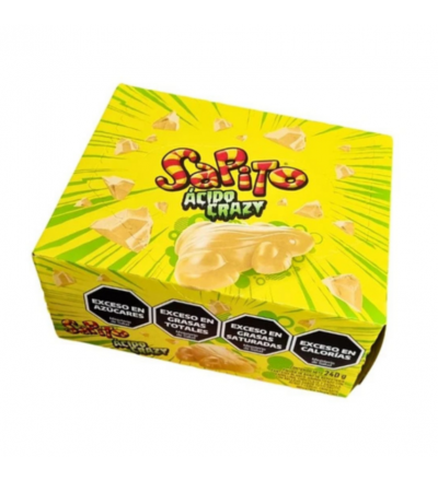 CHOCOLATE SAPITO ACIDO CRAZY X 24 UNIDADES