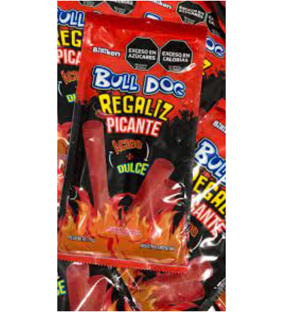 REGALIZ BULL DOG PICANTE 75 GR