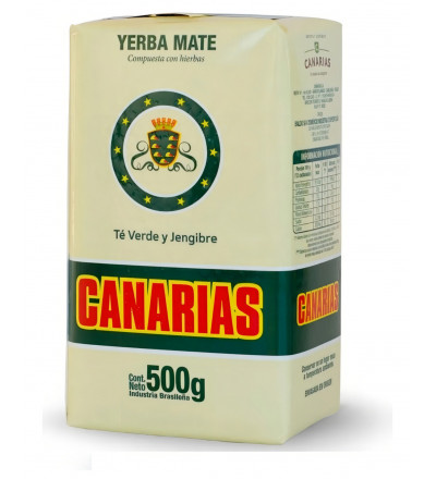 YERBA MATE CANARIAS CON JENGIBRE 500 GR